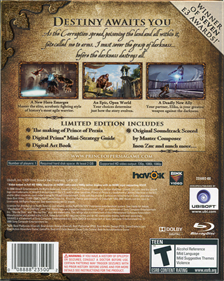 Prince of Persia: Limited Edition - Box - Back Image