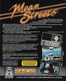Mean Streets - Box - Back Image