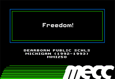 Freedom! - Screenshot - Game Title Image