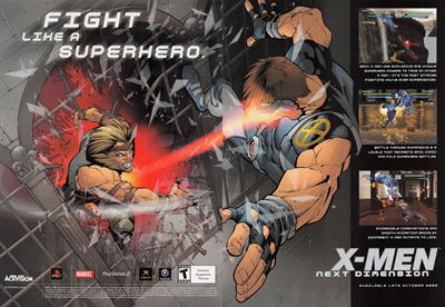 X-Men: Next Dimension - Advertisement Flyer - Front Image