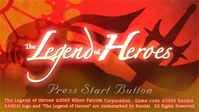 The Legend of Heroes: A Tear of Vermillion - Screenshot - Game Title Image