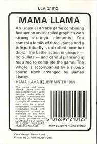 Mama Llama - Box - Back Image
