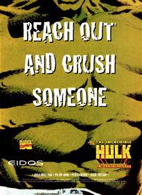 The Incredible Hulk: The Pantheon Saga - Advertisement Flyer - Front Image