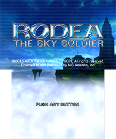 Rodea the Sky Soldier - Screenshot - Game Title Image