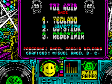 Toi Acid Game - Screenshot - Game Select Image