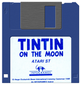 Tintin on the Moon - Fanart - Disc Image