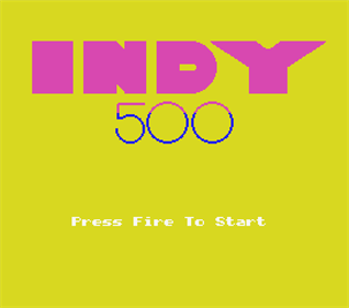 Indy 500 - Screenshot - Game Title Image