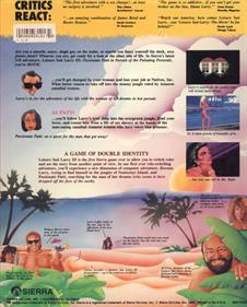 Leisure Suit Larry III: Passionate Patti in Pursuit of the Pulsating Pectorals - Box - Back Image