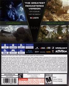 Call of Duty: Modern Warfare Remastered - Box - Back Image