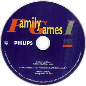 Family Games I - Disc Image