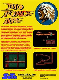 Bio Force Ape - Fanart - Box - Back Image