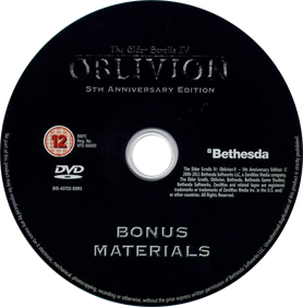 The Elder Scrolls IV: Oblivion (5th Anniversary Edition) - Disc Image
