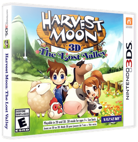 Harvest Moon 3D: The Lost Valley - Box - 3D Image