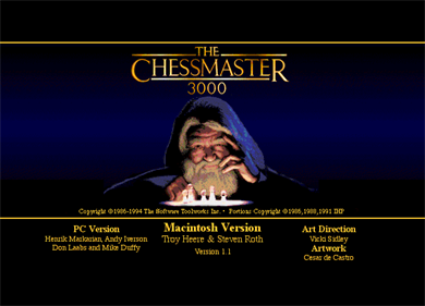 The Chessmaster 3000 - Screenshot - Game Title Image