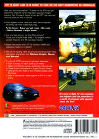 Knight Rider: The Game - Box - Back Image