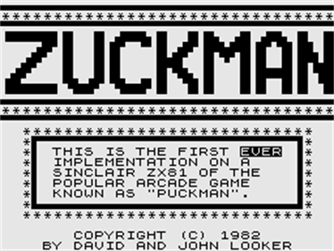 Zuckman - Screenshot - Game Title Image