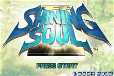 Shining Soul II - Screenshot - Game Title Image