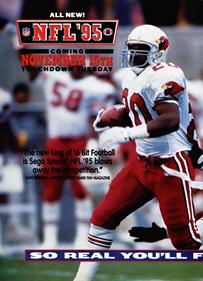 NFL '95 - Advertisement Flyer - Front Image