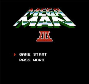 Mega Man 3 - Screenshot - Game Title Image