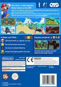 Newer Super Mario Bros. Wii - Fanart - Box - Back Image