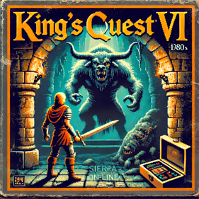 King's Quest VI AGI Demake - Fanart - Box - Front Image