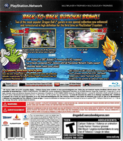 Dragon Ball Z: Budokai HD Collection - Box - Back Image