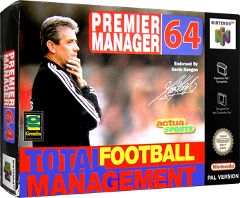 Premier Manager 64 - Box - 3D Image