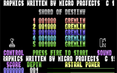 Sword of Destiny - Screenshot - Game Title Image