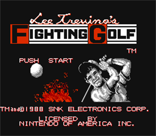 Lee Trevino's Fighting Golf - Screenshot - Game Title Image