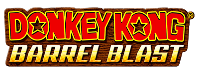 Donkey Kong: Barrel Blast - Clear Logo Image