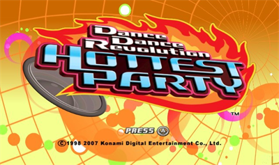 Dance Dance Revolution: Hottest Party - Screenshot - Game Title Image