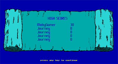 Journey to the Promised Land - Screenshot - High Scores Image