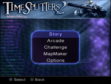TimeSplitters 2 - Screenshot - Game Select Image