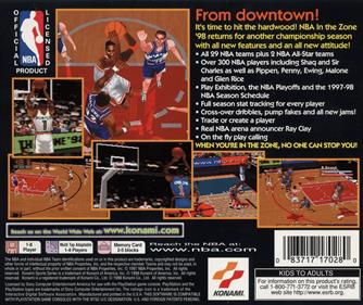 NBA In the Zone '98 - Box - Back Image