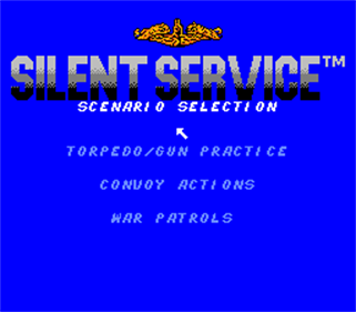 Silent Service - Screenshot - Game Select Image