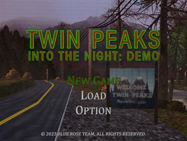 Twin Peaks: Into the Night - Screenshot - Game Title Image