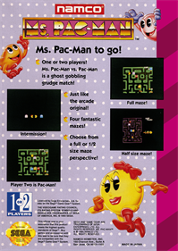 Ms. Pac-Man - Box - Back Image