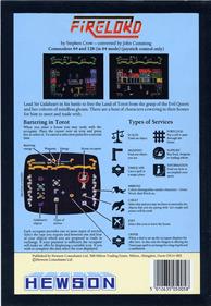 Firelord - Box - Back Image