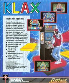 Klax - Box - Back Image