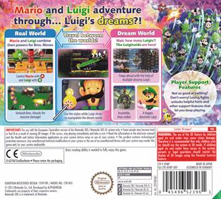 Mario & Luigi: Dream Team - Box - Back Image