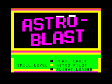AstroBlast - Screenshot - Game Title Image