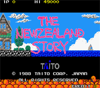 The NewZealand Story - Screenshot - Game Title Image