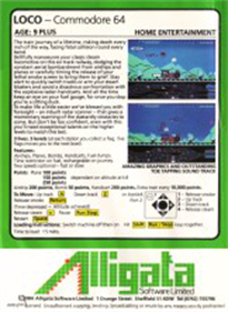 Loco (Alligata Software) - Box - Back Image