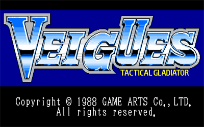 Veigues: Tactical Gladiator - Screenshot - Game Title Image