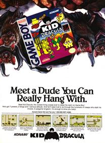 Kid Dracula - Advertisement Flyer - Front Image