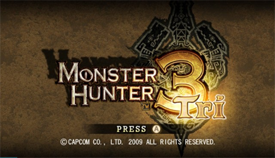 Monster Hunter 3 - Screenshot - Game Title Image