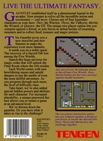 Gauntlet - Box - Back Image