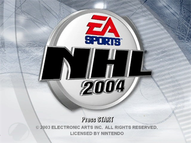 NHL 2004 - Screenshot - Game Title Image