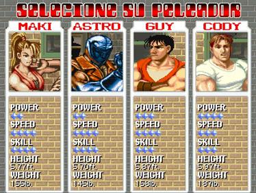 Final Fight Apocalypse: 2nd Edition [Remix Edition] - Screenshot - Game Select Image