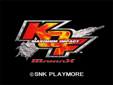 KOF: Maximum Impact: Maniax - Screenshot - Game Title Image